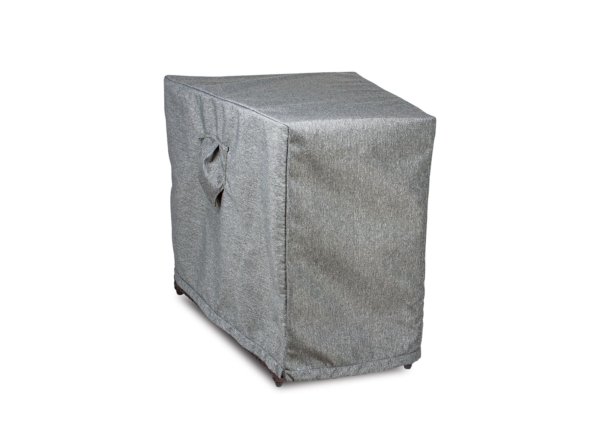 Premium Heavy-Duty Circular Accent Table Cover, Platinum Series, 15.5"(F)/26"(B)W x 31.5"D x 24.5H