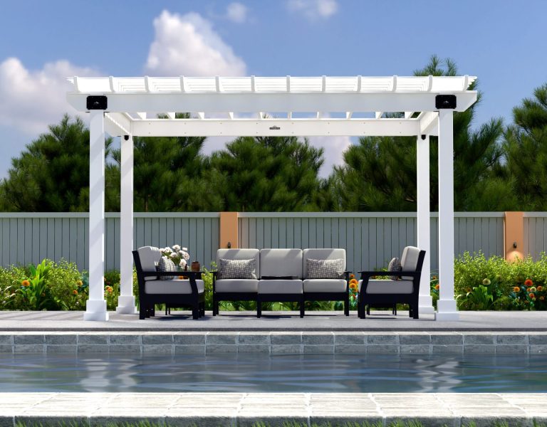 Country Lane 10x14 Vinyl Hollander Pergola