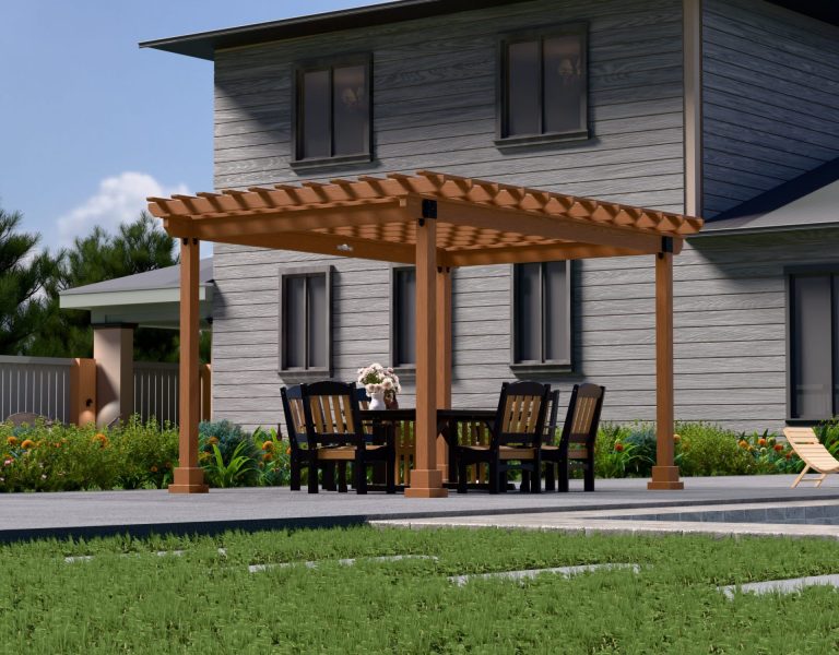 Country Lane 10x14 Wood Hollander Pergola