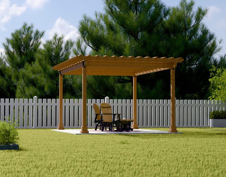 Country Lane 12x16 Wood Hollander Pergola