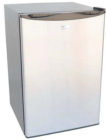 Kokomo Built-In Outdoor Kitchen Refrigerator with Temp Control Soda Rack and Lights
