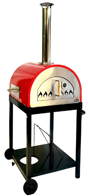 WPPO Traditional 25" Dual Fueled Pizza Oven With Gas Attachment-Wood and Gas Powered