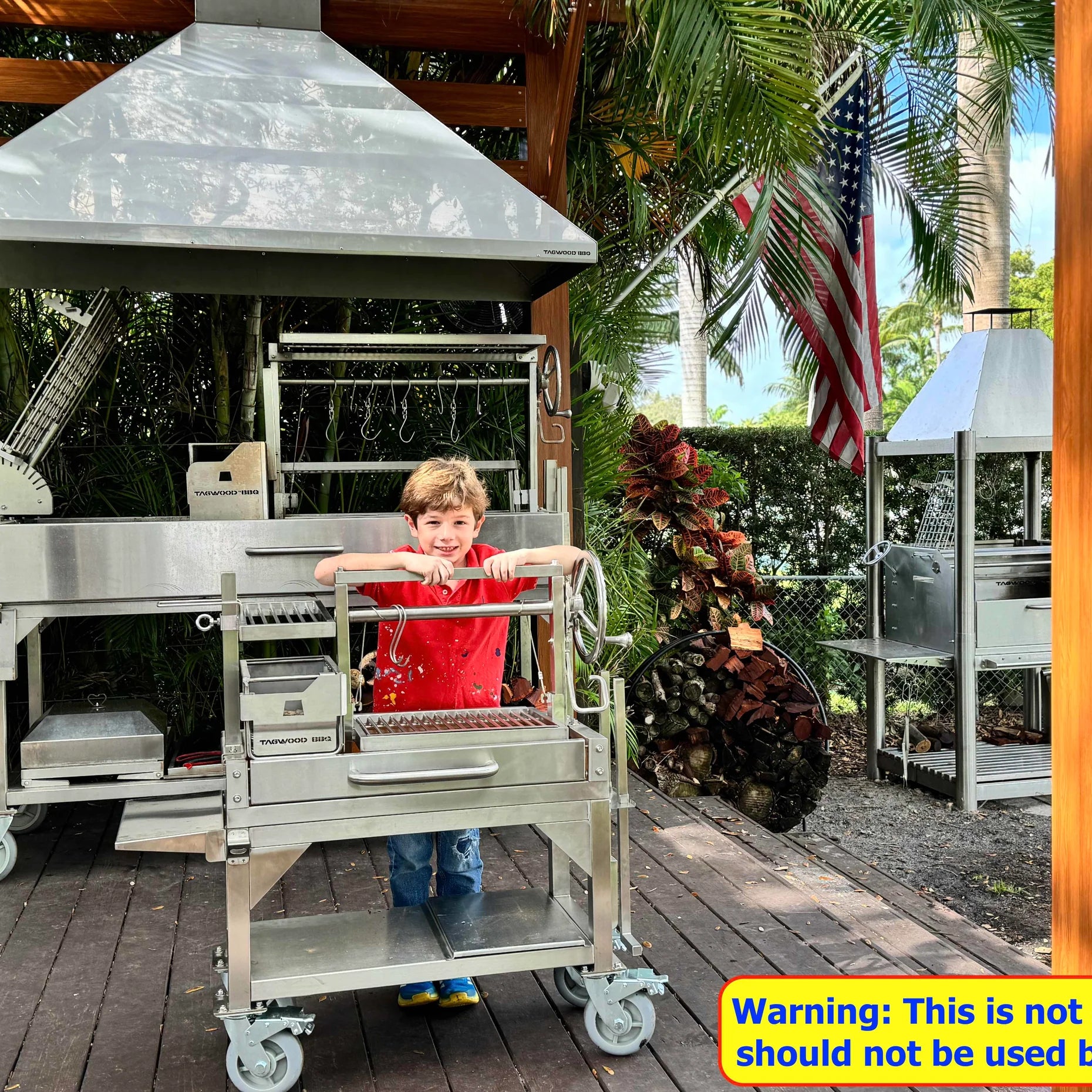 Tagwood Freestanding MINI Santa Maria Grill - Argentine Style