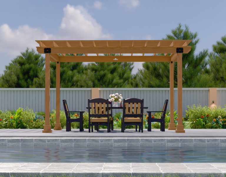 Country Lane 10x14 Wood Hollander Pergola