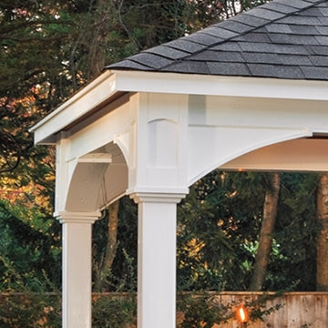 Country Lane 12x16 Vinyl A-Frame Pavilion